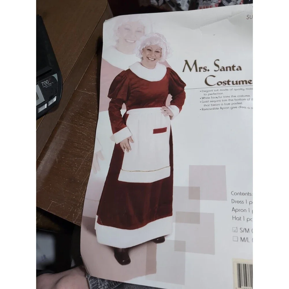 XX 3956 Mrs Santa Set Women's Costume By Sunnywood S/M